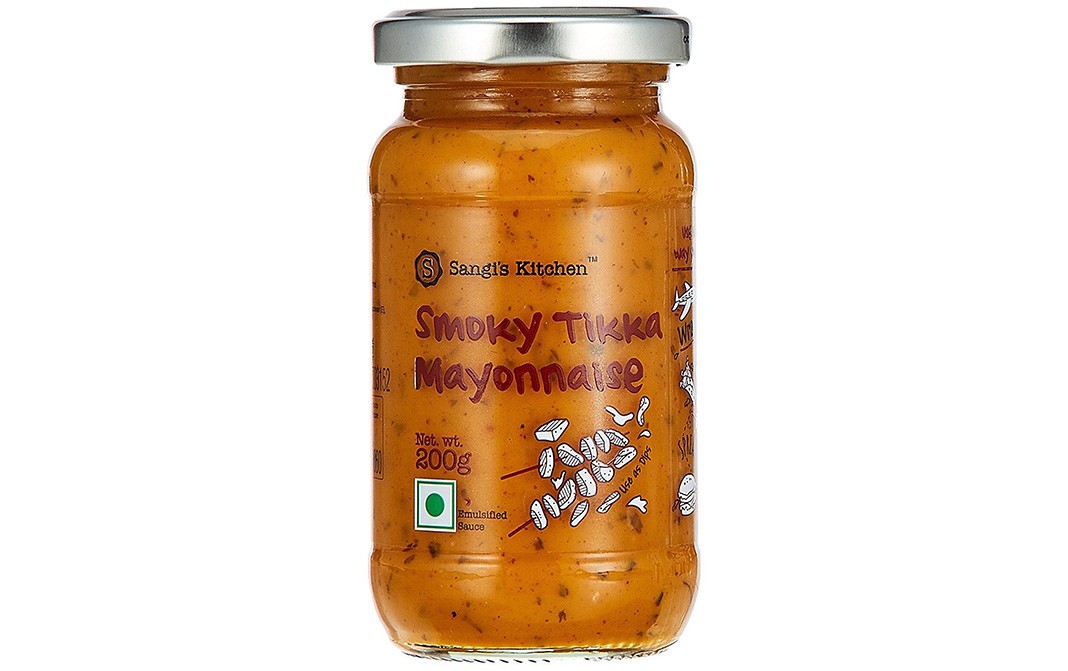 Sangi's Kitchen Smoky Tikka Mayonnaise    Glass Jar  200 grams